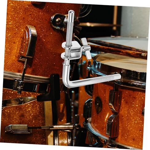 Drum Cymbals Accessory Cowbell Mounting Clamp with Drum Clip l Shape Bracket for Easy Installation in Saudi Arabia