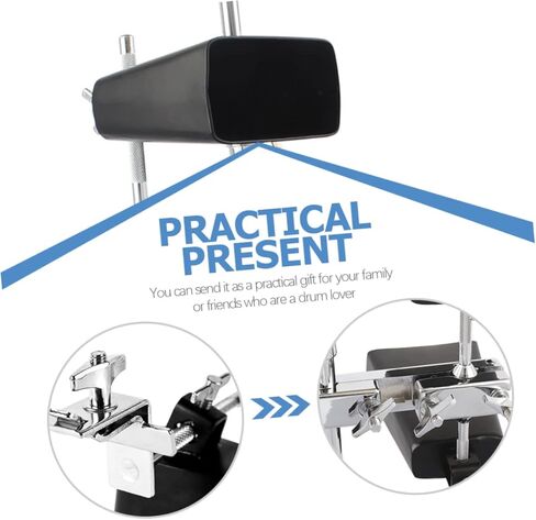 SHOWERORO Drum Music Instrument Part Metal Cowbell Holder Clamp Easy to Use Install in Saudi Arabia