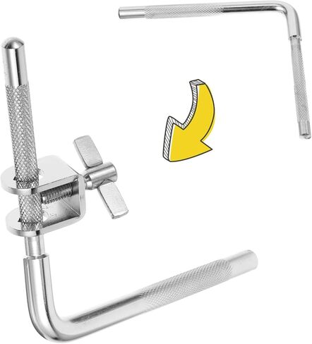 Cowbell Fixing Clamp Drum Set Accessory Cowbell Mounting Rod Double Drum Mounting Clamps in Saudi Arabia