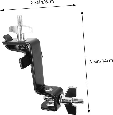 Cowbell Clamp Adjustable Mount Bracket for Bass Drum Holder Clip for Cowbell Accessories Easy to Install for Percussion Instruments in Saudi Arabia