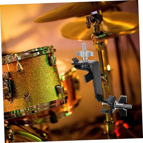 Cowbell Clamp Adjustable Mount Bracket for Bass Drum Holder Clip for Cowbell Accessories Easy to Install for Percussion Instruments in Saudi Arabia