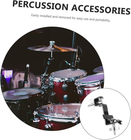 Cowbell Clamp Adjustable Mount Bracket for Bass Drum Holder Clip for Cowbell Accessories Easy to Install for Percussion Instruments in Saudi Arabia