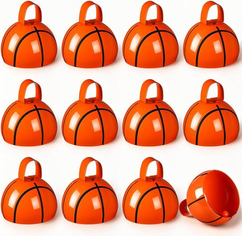 Boao 12 Pcs Baseball Cowbell Noise Makers 4 inch Metal Sports Cowbells Bulk with Handle Novelty Hand Percussion for Sporting Events Baseball Games Party Favor Supplies in Kuwait