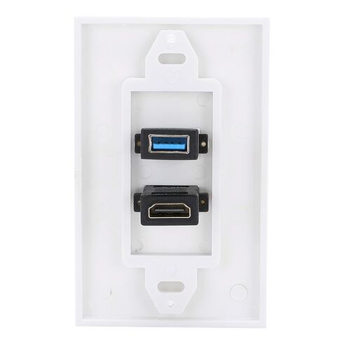 Dioche and UIntegrated Multimedia Wall Socket with and USB 3.0 Ports, Compatible with 1.4, Featuring a Solderless Design for Easy Installation. in Saudi Arabia