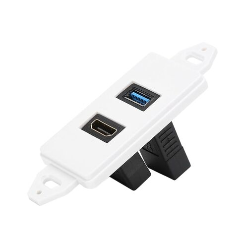 Dioche and UIntegrated Multimedia Wall Socket with and USB 3.0 Ports, Compatible with 1.4, Featuring a Solderless Design for Easy Installation. in Saudi Arabia