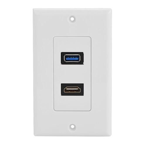 Dioche and UIntegrated Multimedia Wall Socket with and USB 3.0 Ports, Compatible with 1.4, Featuring a Solderless Design for Easy Installation. in Saudi Arabia