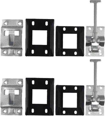 Door Retaining Latch 2 Pack, Stainless Steel Hook & Catch Plate with Spring for Motorhome Truck Caravan Cabinet Door Secure Closure in Saudi Arabia