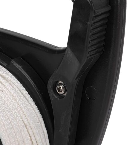 Diving Reel with 83m Nylon Line, Multi Purpose Anchor Rope Spool for Scuba Gear and Kayak Anchor System - Durable Construction, Smooth Line Release, Ideal for Scuba Diving (Black Pulley) in Saudi Arabia