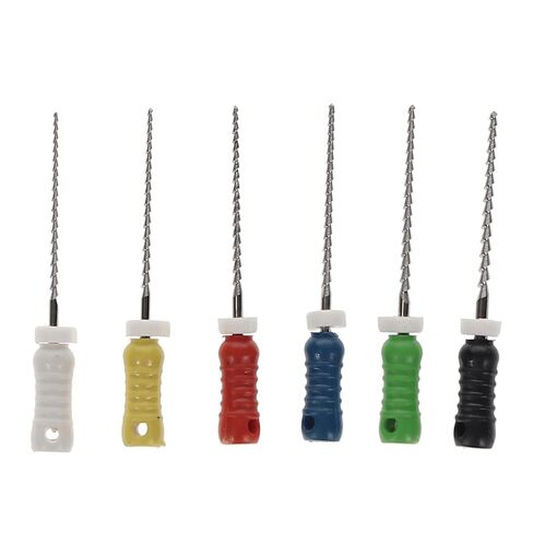 400459 HSB Hedstrom Endodontic Files Stainless Steel 21mm #45-80 Assorted 6/Pk in Saudi Arabia