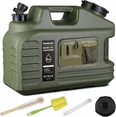 5 جالون التخييم إبريق مياه مع spigot ، حاوية المياه BPA تخزين المياه الحرة مع حقيبة الأدوات ، خزان المياه المحمولة تخزين مياه الطوارئ للمشي لمسافات طويلة ، التخييم ، النزهة ، الاستخدام المنزلي in Kuwait