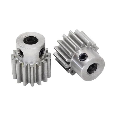 ترس ترس محرك فولاذي شديد التحمل ترس مشطوف 1.5 متر 17 فتحة داخلية للأسنان 4-10 مم 90 درجة زاوية شبكية مسمار تروس فولاذي (6.35 مم) in Kuwait