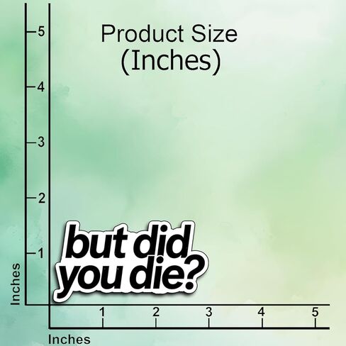 (3pcs) ولكن هل ماتت ملصق Vinyl - مقتبس تحفيزي مضحك - مقاوم للماء ودائم للكمبيوتر المحمول والهواتف وزجاجة الماء والمجلة - الهدايا للأصدقاء 3 "x1.6" in Kuwait