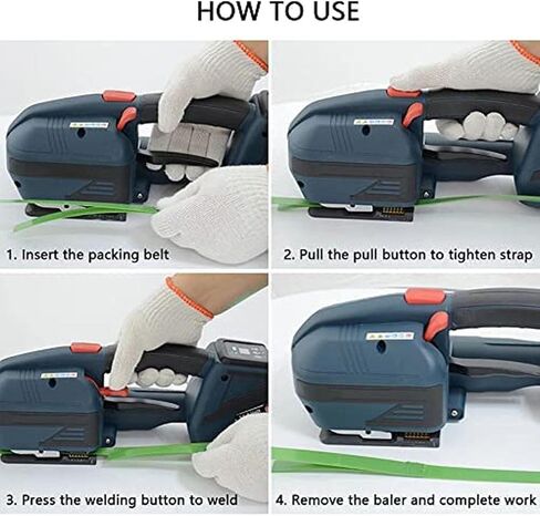 Automatic Strapping Device，Portable Electric Machine,Battery Powered Tool，Handheld Equipment，Digital Banding Tool，Automatic Pallet Strapper in Saudi Arabia