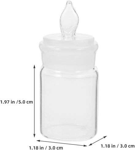 BESTYASH Glass Weighing Bottle Laboratory Weighing Holder 30x50mm Chemical Glassware for Lab Experiments in Kuwait