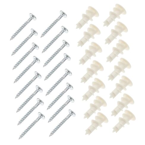 20pcs Sturdy Plastic Expansion Tubes Easy to Install and Use for Plasterboard Replacement and Wear Resistant Wall Anchors for Home Repair in Saudi Arabia