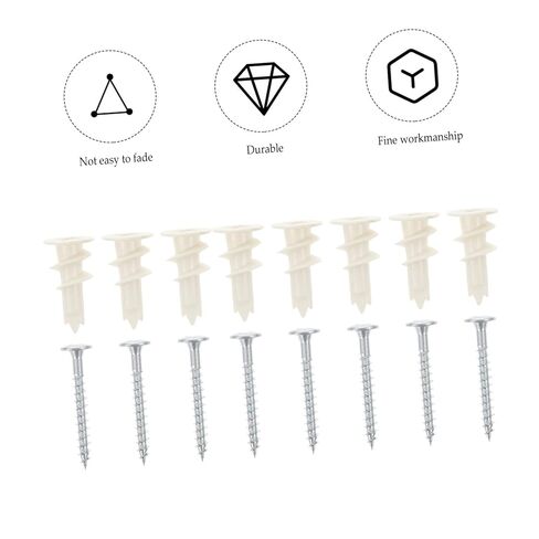 Alipis 20 Sets Sturdy Plastic Expansion Tubes for Fixing with Screws and Wear Resistant for Various Applications High Stability and Toughness Reliable Wall Anchors in Saudi Arabia