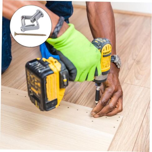 LIFKOME 100pcs Butterfly Expansion Tube Wall Fixer for Board and Easy to Install Strong Grip Anchors Screws for Home Repairs and Wall Mounting in Saudi Arabia
