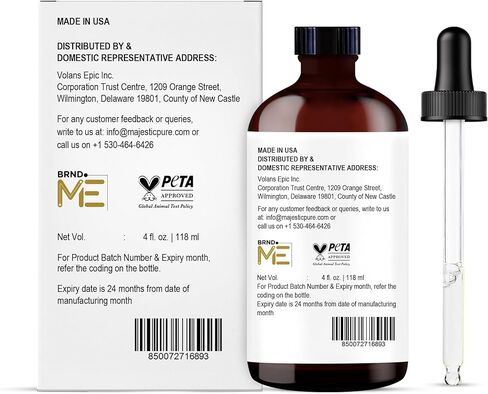 Majestic Pure Frankincense & Myrrh Essential Oil Blend 4 Fl Oz - Warm Resinous Scent for Diffuser, Home & Relaxation - Pure Botanical Oils - Blend-Friendly for Massage & Skin Use (Diluted) in Kuwait