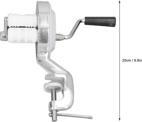 Maker Machine for Italian Pasta, Manual Macaroni Maker Aluminium Alloy Silver Portable Hand Cranking Noodles Pressing Machine for Kitchen Restaurant in Saudi Arabia