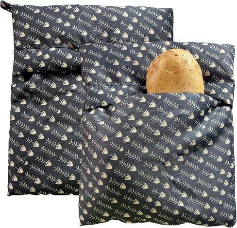 عبوتين من أكياس البطاطس في الميكروويف - حقيبة قابلة لإعادة الاستخدام وجهاز طهي البطاطس للحصول على بطاطس مثالية في 4 دقائق in Kuwait