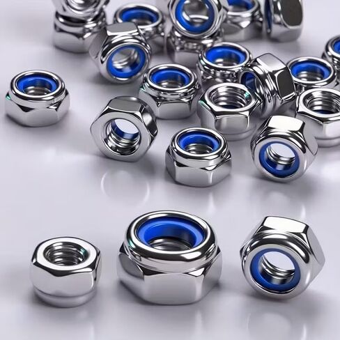 Hex Lock Nuts Grade 8 Nylon Insert Full-Thread Assortment 210 Or 150 Pcs Anti-Slip for Industry Construction Automotive, 210pcs in Saudi Arabia