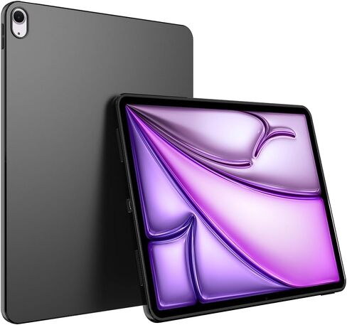 Puxicu for iPad Pro 13 Inch Case M4(2024), Slim Design Matte TPU Rubber Soft TPU Protective Cover for New iPad Pro 13 Inch M4 (2024 Model, 7th Generation), Black in Saudi Arabia