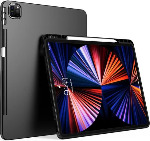 Puxicu for iPad Pro 13 Inch Case M4(2024), Slim Design Matte TPU Rubber Soft TPU Protective Cover for New iPad Pro 13 Inch M4 (2024 Model, 7th Generation), Black in Saudi Arabia