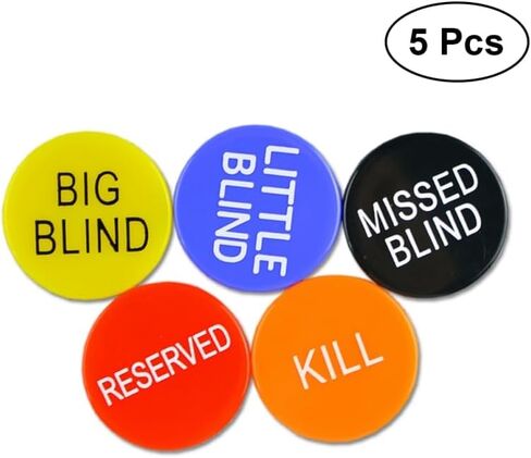 مجموعة أزرار Abaodam للعبة البوكر مقاس 1.18 بوصة تتضمن رقائق محفوظة كبيرة للمكفوفين الصغار المفقودين لملحقات بطولة البوكر الليلية in Kuwait