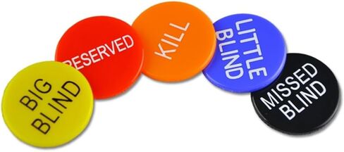 مجموعة أزرار Abaodam للعبة البوكر مقاس 1.18 بوصة تتضمن رقائق محفوظة كبيرة للمكفوفين الصغار المفقودين لملحقات بطولة البوكر الليلية in Kuwait