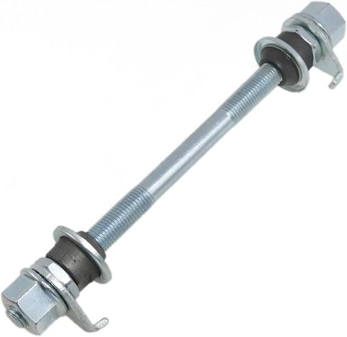 الفضة دراجة المحور 3/8 بوصة دراجة متعددة السرعة المحور الأمامي المحور 142 مللي متر/5.59 بوصة محور رمح مخروطي قفل الجوز غسالة عدة للدراجات الجبلية 1 قطعة in Kuwait