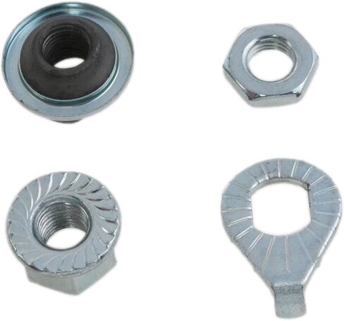 الفضة دراجة المحور 3/8 بوصة دراجة متعددة السرعة المحور الأمامي المحور 142 مللي متر/5.59 بوصة محور رمح مخروطي قفل الجوز غسالة عدة للدراجات الجبلية 1 قطعة in Kuwait