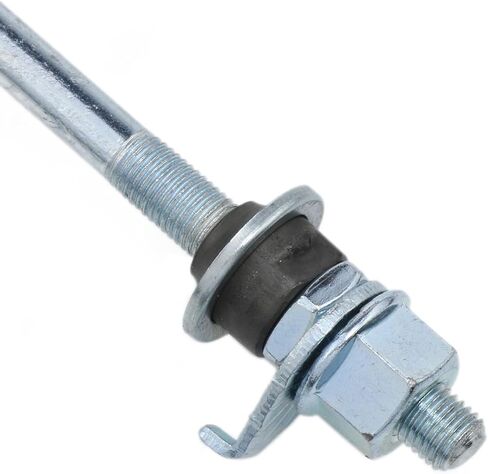 الفضة دراجة المحور 3/8 بوصة دراجة متعددة السرعة المحور الأمامي المحور 142 مللي متر/5.59 بوصة محور رمح مخروطي قفل الجوز غسالة عدة للدراجات الجبلية 1 قطعة in Kuwait