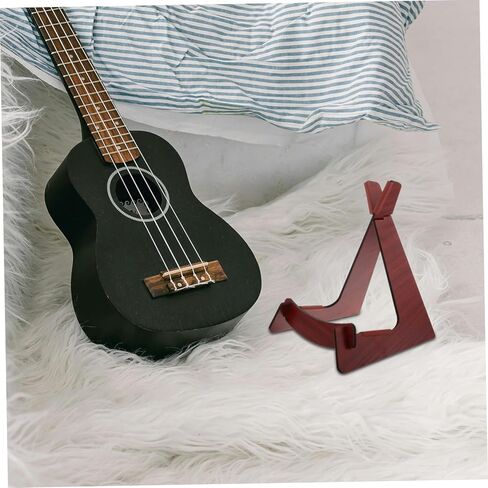 حامل كمان MAGICLULU قابل للفصل قابل للتعديل ارتفاع رف القيثارة الخشبي المحمول للباس والقيثارات للاستخدام المنزلي والمرحلة in Kuwait
