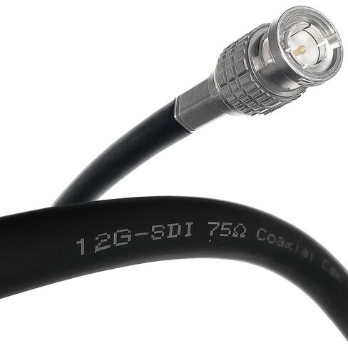 كابل فيديو كاناري 12G-SDI / 4K UHD 75 أوم BNC | L-5.5CUHD 16 AWG محوري مع موصلات BNC مطلية بالذهب | البث الاحترافي والاستوديو واستخدام الإنتاج بدقة 4K - 150 قدمًا in Kuwait