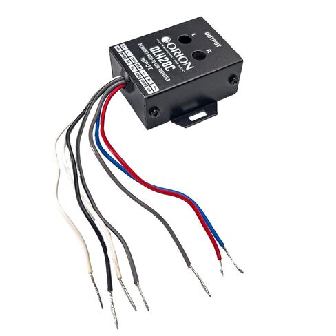 Orion OLH28C 2-Channel High-to-Low Converter – Speaker Wire to RCA Line Output, Signal Adapter, Remote Turn ON Wire, Compact and Easy to Install in Saudi Arabia
