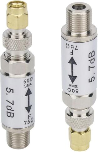 Impedance Converter 0 to 3GHz 0-3GHz Female to F Male Connector 50-75ohm Impedance Converter Radio Accessory Impedance Converter in Saudi Arabia