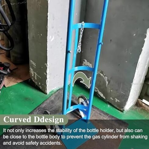 Stainless Steel Gas Cylinder Rack - Durable Oxygen Tank Cart with Wheels, Lightweight Rolling Cylinder Holder for Laboratory Use, Long-Lasting Cylinder Dolly in Saudi Arabia