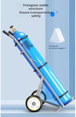 Gas Cylinder Holder Container Dolly,Propane Cylinder Cart with Handles & Chain Links,Cylinder Sack Truck for Transporting Gas Bottles in Saudi Arabia