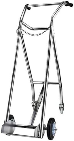 40L Gas Cylinder Trolley,Propane Cylinder Cart with 4 Wheels,Gas Cylinder Hand Truck with Safety Chain for Factory Laboratory in Saudi Arabia