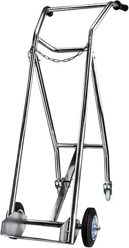 40L Gas Cylinder Trolley,Propane Cylinder Cart with 4 Wheels,Gas Cylinder Hand Truck with Safety Chain for Factory Laboratory in Saudi Arabia