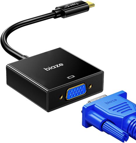 USB C إلى محول VGA ، المكونات والتشغيل من النوع C إلى محول VGA للهاتف وأجهزة الكمبيوتر المحمولة والكمبيوتر الشخصي - 1080P@60Hz مخرجات الفيديو إلى التلفزيون/العرض in Kuwait