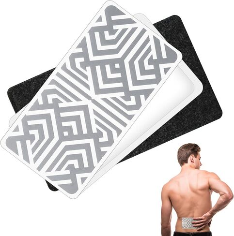 رقع قابلة لإعادة الاستخدام لتخفيف آلام العضلات، تتضمن 3 مواد لاصقة، 1 رقعة و1 حقيبة حمل، رقع ألم للرقبة والظهر والقدم والركبة وما إلى ذلك، كبيرة وسريعة المفعول، سهلة الاستخدام لاصقة لتخفيف الألم-0304 in Kuwait