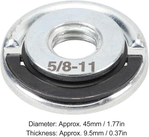 Pissente 5/8-11 Grinder Nut, Alloy Steel, Nut with Pull Design, 1.77in Diameter and 0.37in Thickness for Angle Grinder and Grinding Machines in Saudi Arabia