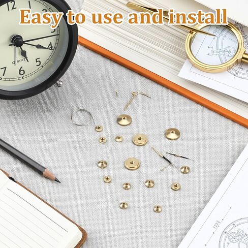 12 Pcs Brass Clock Hand Nut Assortment, 5/6/10 mm OD Grandfather Clock Parts for Wall Mantel Clocks Hand Part Replacement in Saudi Arabia