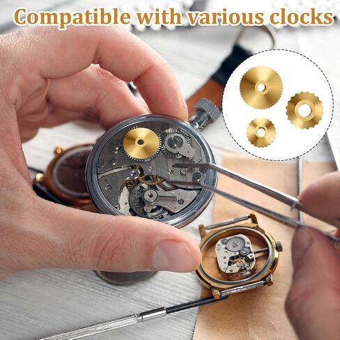 12 Pcs Brass Clock Hand Nut Assortment, 5/6/10 mm OD Grandfather Clock Parts for Wall Mantel Clocks Hand Part Replacement in Saudi Arabia