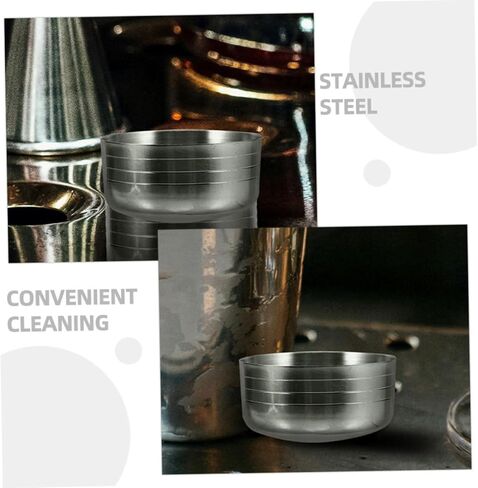 MAGICLULU 3pcs Cocktail Maker Lids Stainless Steel Shaker Bottles Replacement Lid Bar Drink Shaker Covers Liquids Mixer in Saudi Arabia