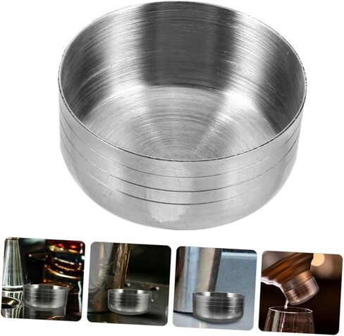 MAGICLULU 3pcs Cocktail Maker Lids Stainless Steel Shaker Bottles Replacement Lid Bar Drink Shaker Covers Liquids Mixer in Saudi Arabia