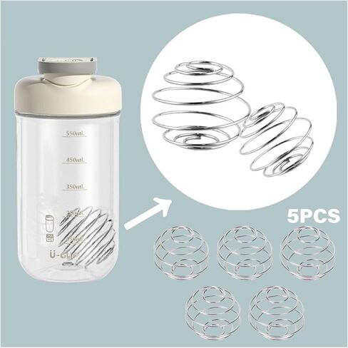 5PCS Stainless Steel Protein Shaker Balls, Mixer Spheres for Shaker Bottles, Blending Balls for Protein Shakes & Supplements in Saudi Arabia