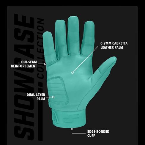 SSK Showcase Adult Baseball Batting Gloves - Durable Full Cabretta Leather Glove - 8 Colors in Saudi Arabia