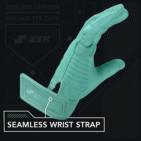 SSK Showcase Adult Baseball Batting Gloves - Durable Full Cabretta Leather Glove - 8 Colors in Saudi Arabia